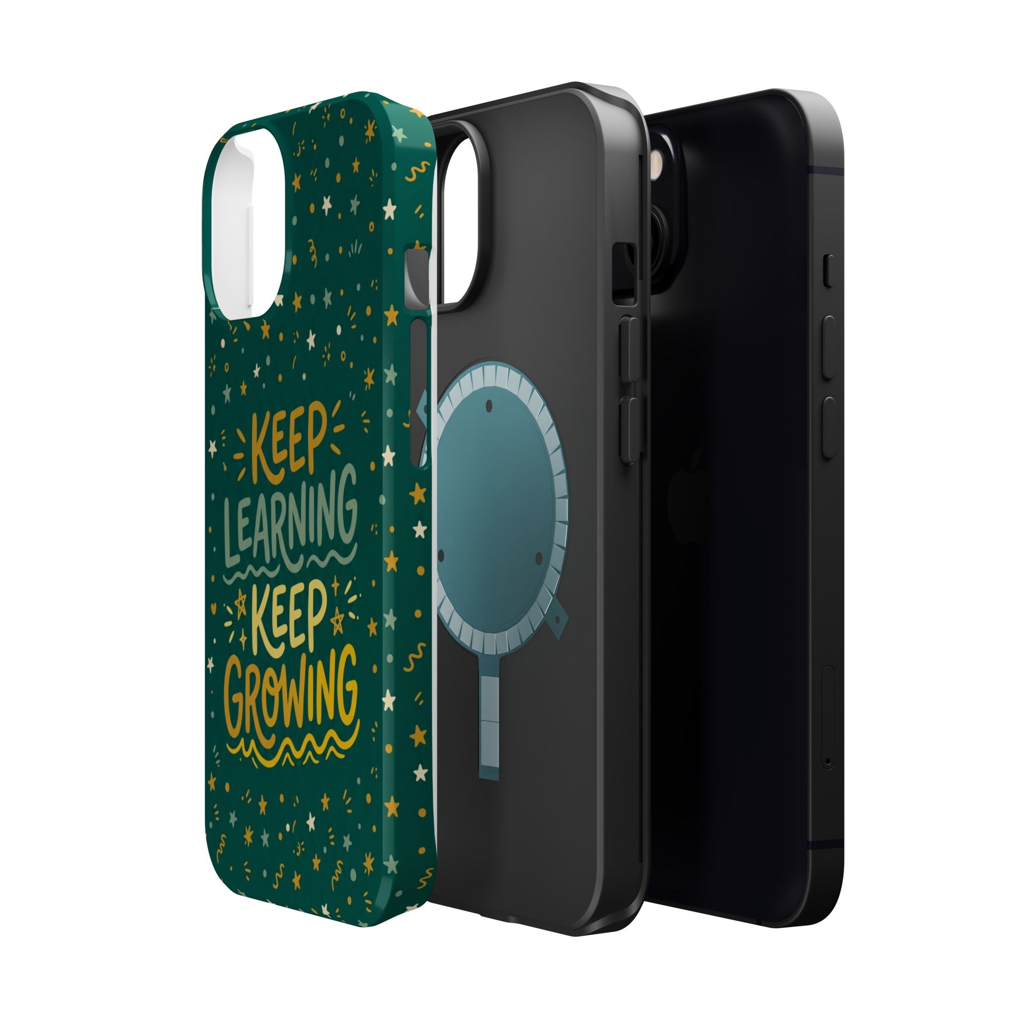 Keep Learning Keep Growing Teacher Phone Case — Wireless Charging Cover