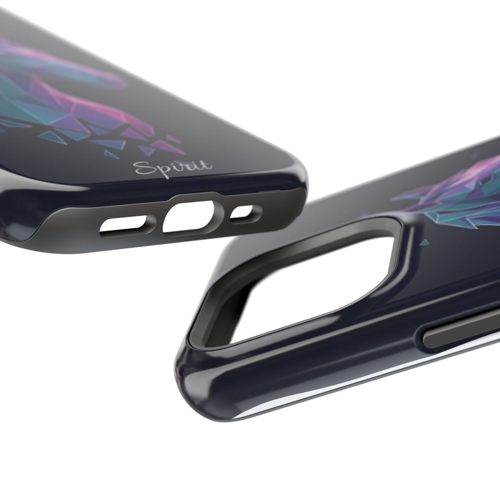 Personalized Geometric Horse Phone Case — Tough Magnetic Case with Wireless Charging