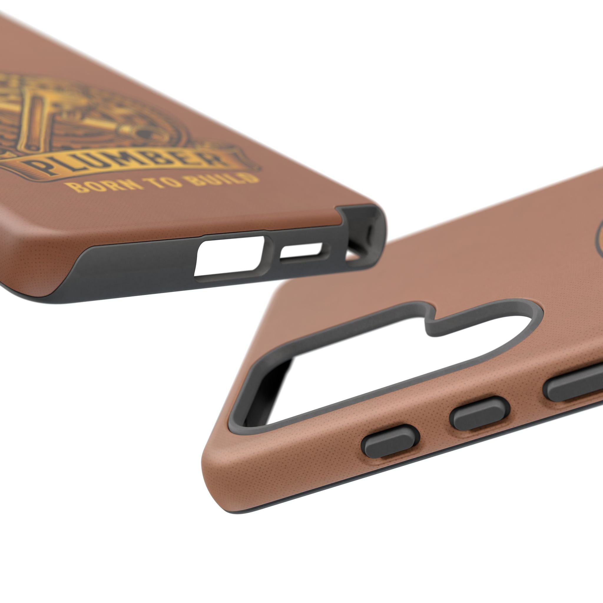 Plumber Born to Build Leather Phone Case - Samsung & iPhone Series