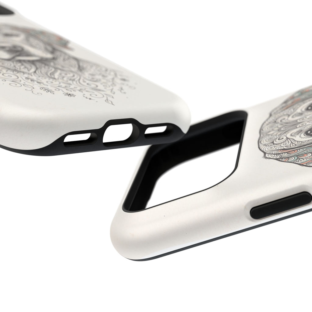 Mandala Labrador Phone Case — Tough Magnetic Case with Wireless Charging