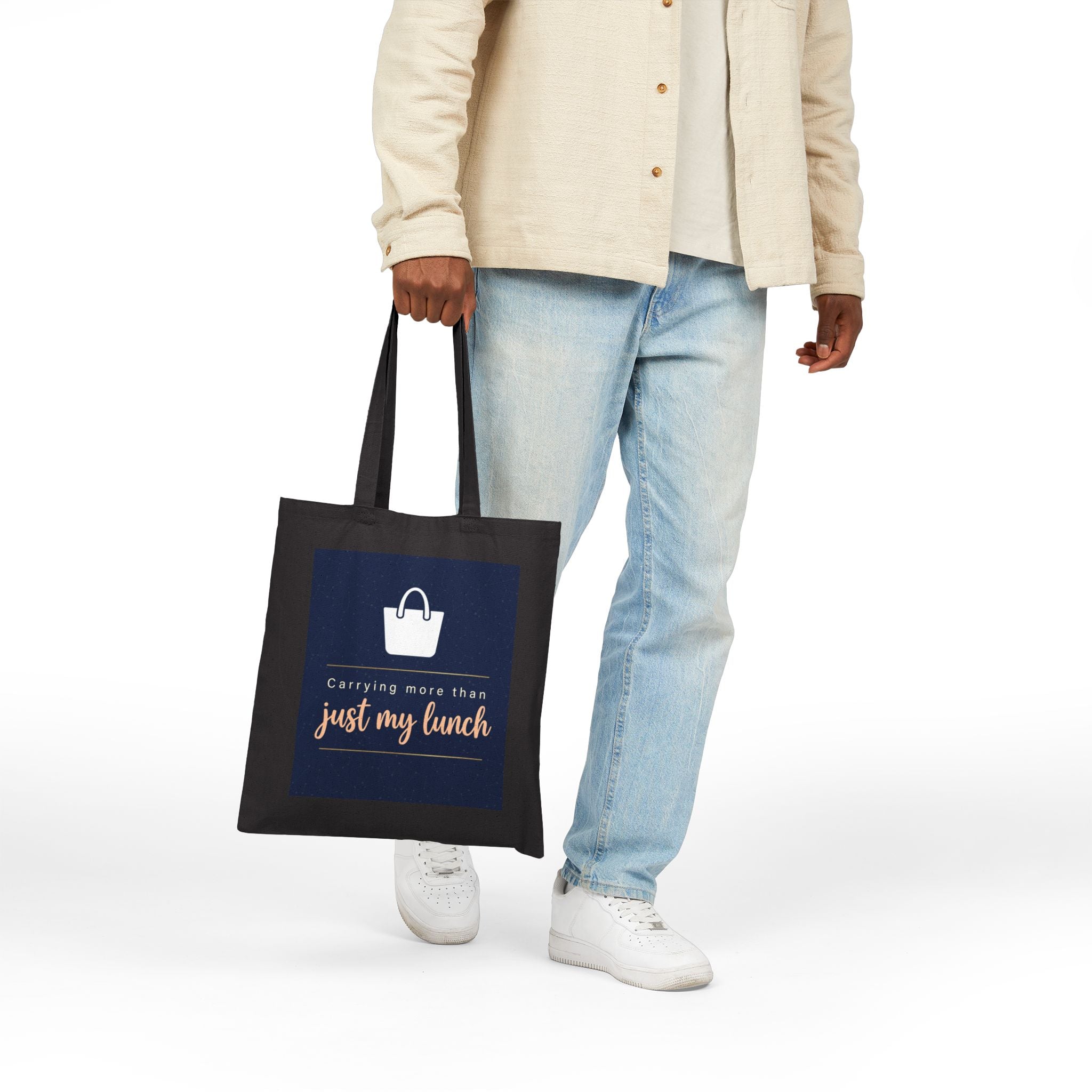 Nurse Tote Bag – Carrying more than just my lunch – Cotton Canvas Tote Bag for Nurses