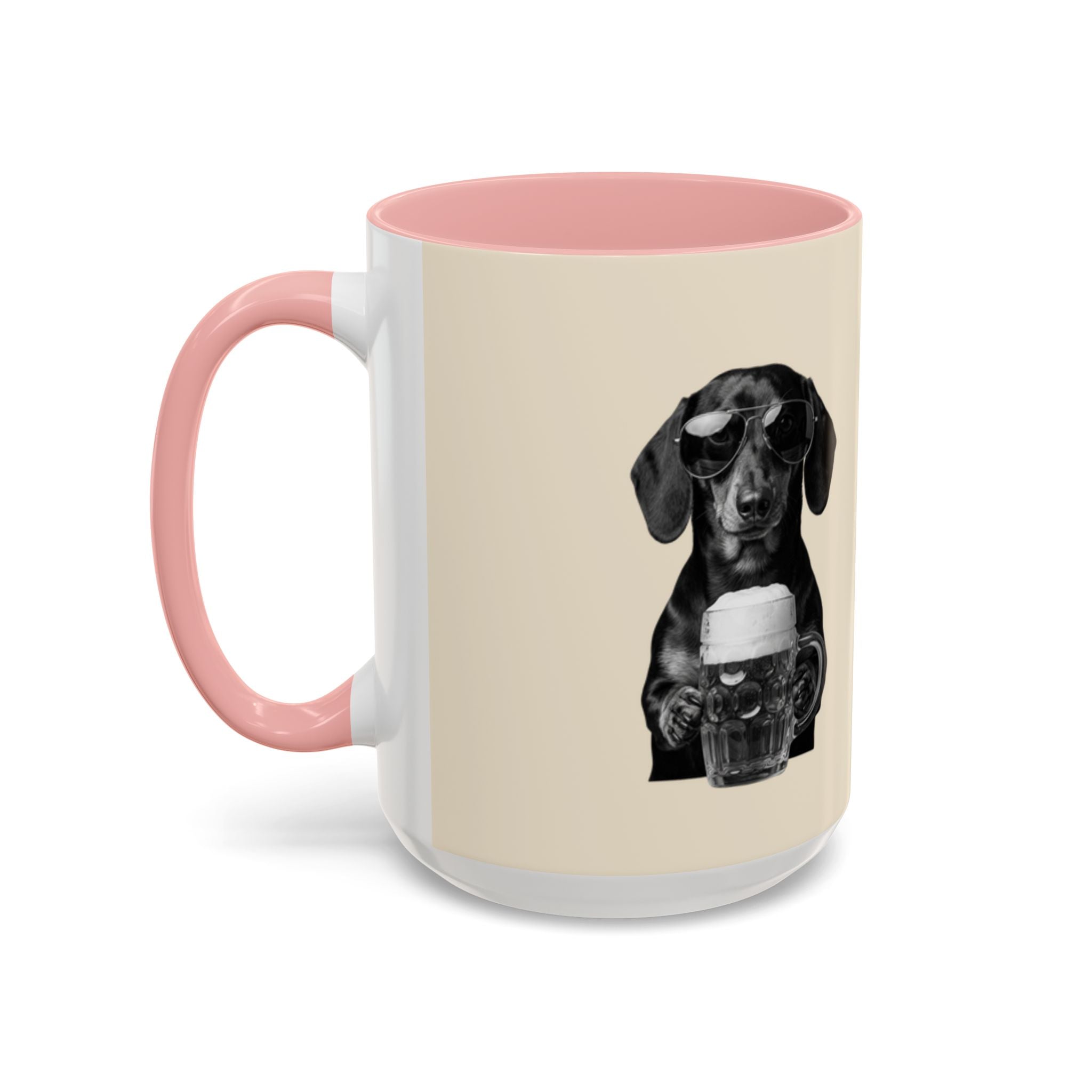 Personalized Dachshund Mug | Custom Name Coffee Mug | Funny Sausage Dog Gift | Beer Lover Dog Mug
