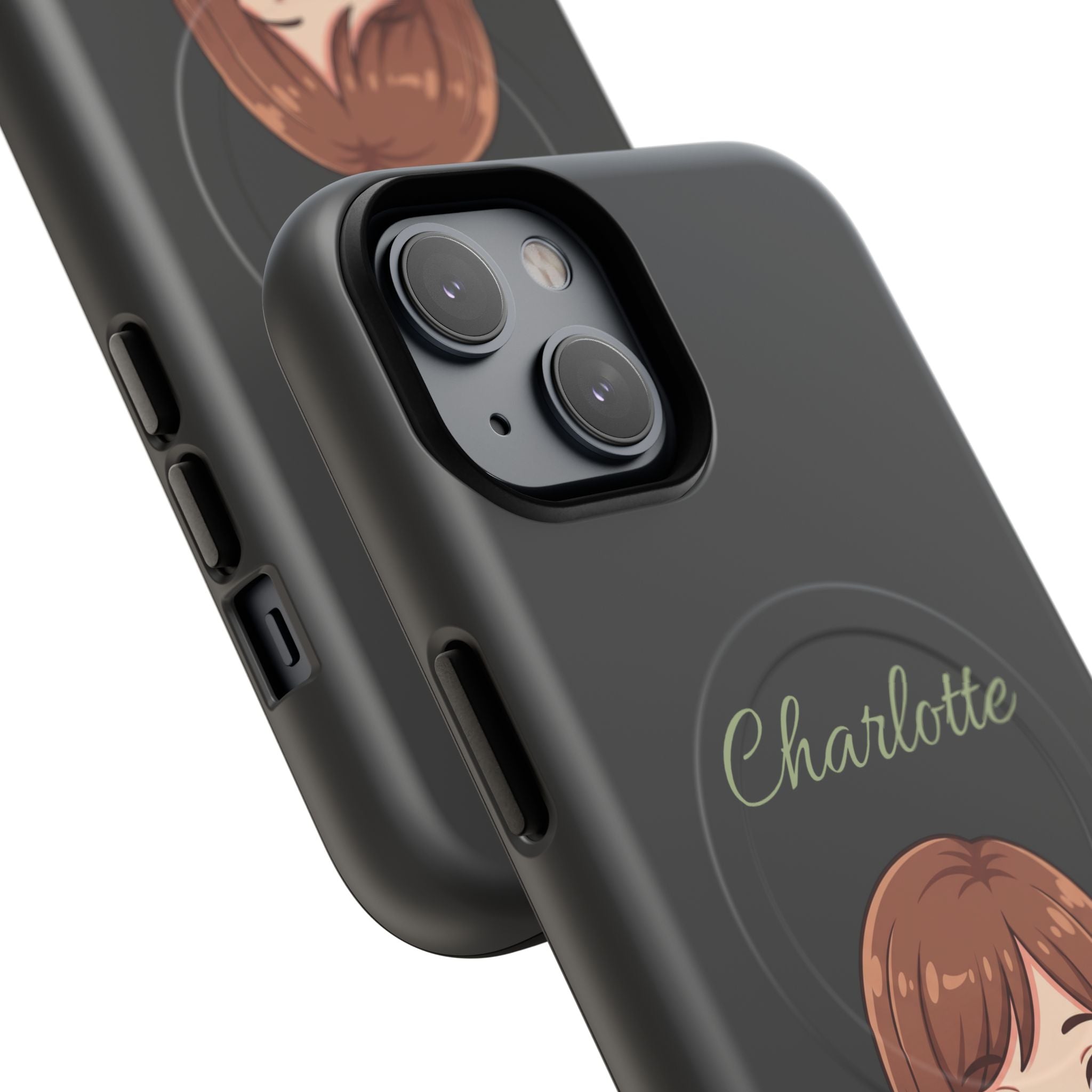 Personalized Tough Magnetic Phone Case | With Custom Name – Cute Illustrated Nurse Character Case for iPhones