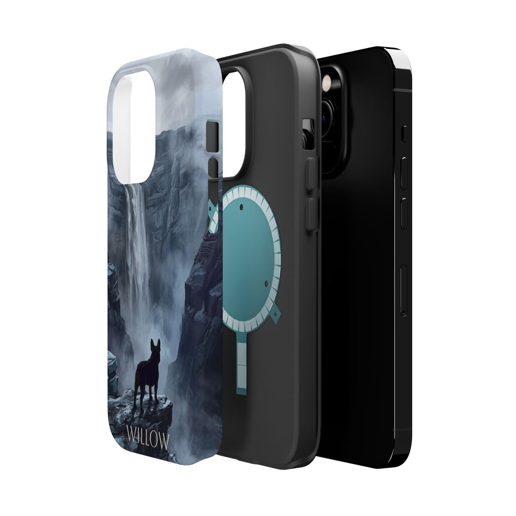 Personalized French Bulldog Misty Waterfall Phone Case — Wireless Charging Cover
