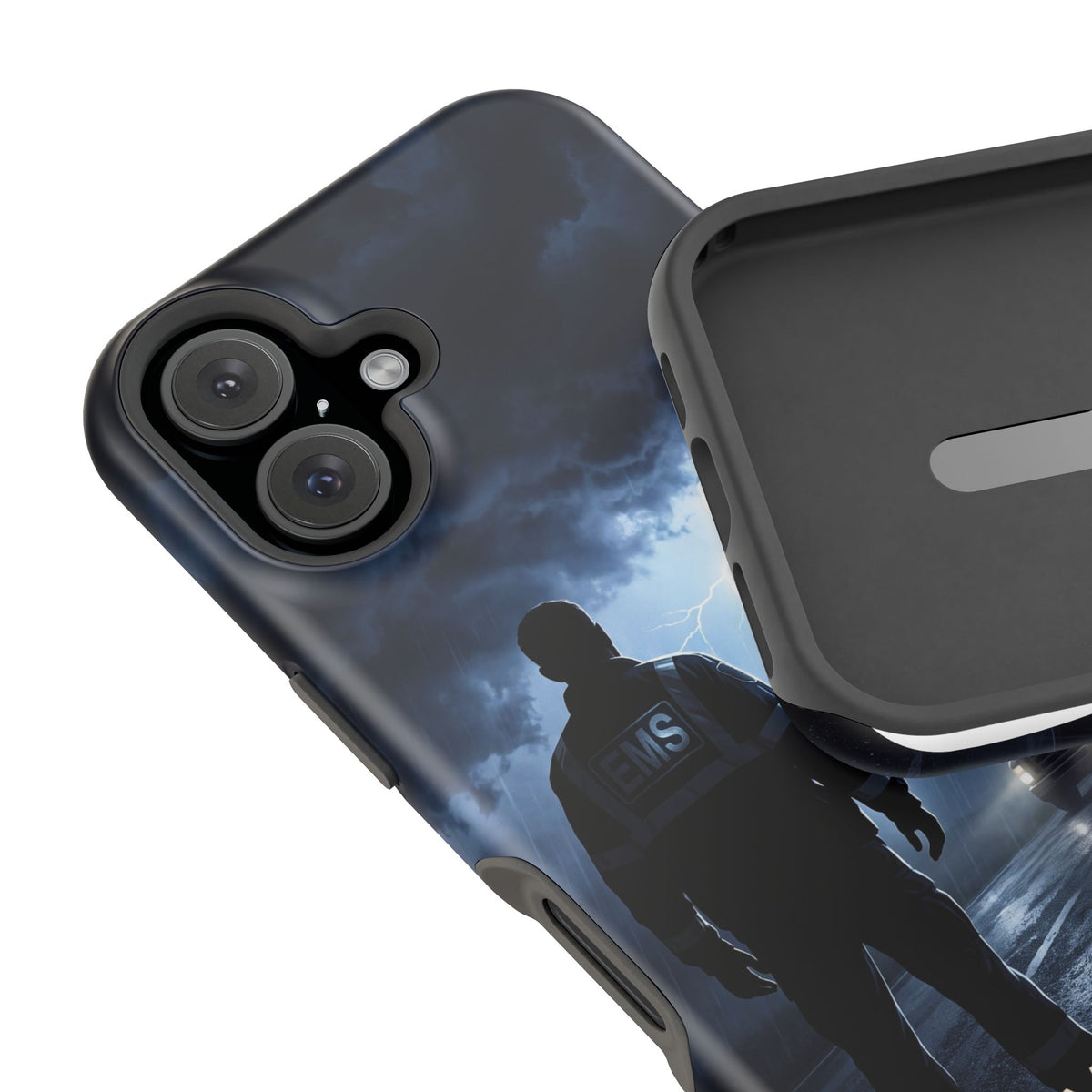 Personalized Lightning Storm EMS Phone Case — Wireless Charging Cover