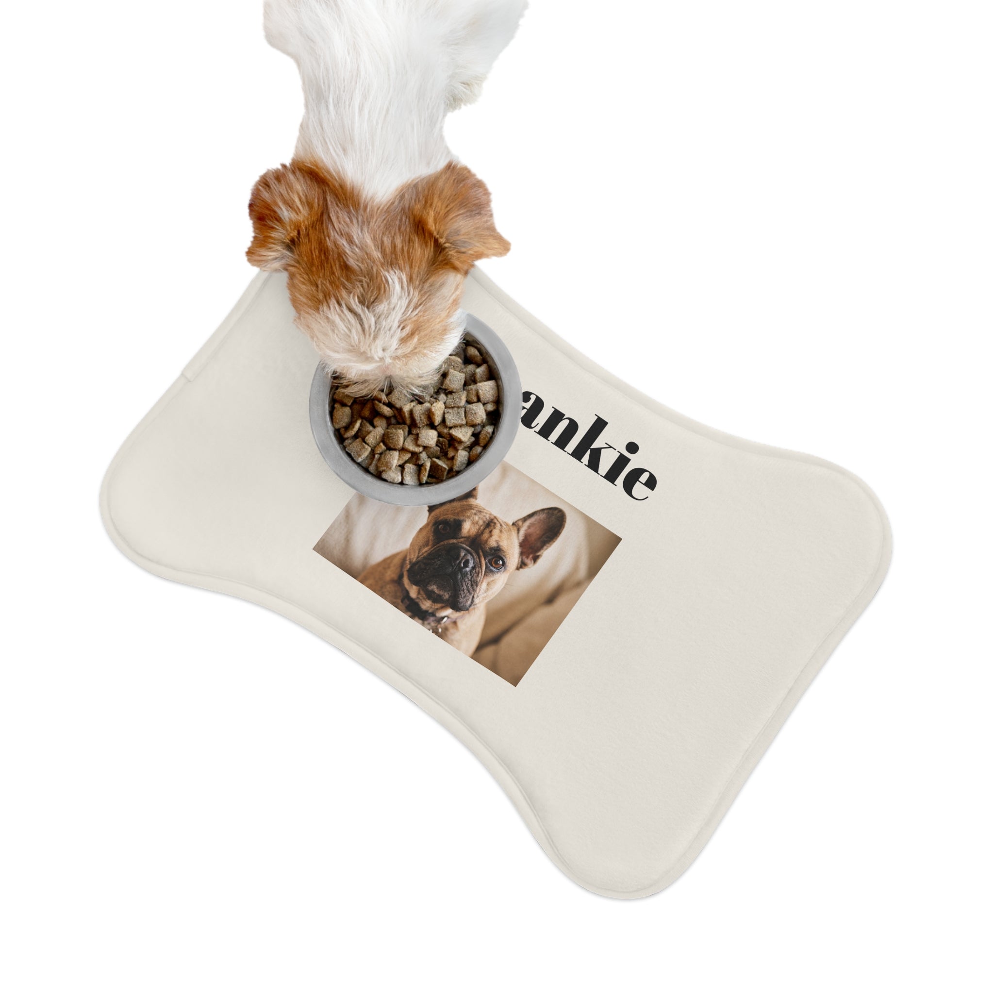 Personalized French Bulldog Name Tag | Custom Engraved Bone Pet Tag | Frenchie Dog Mom Gift