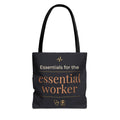 Essentials for the Essential Worker Tote | Healthcare Worker Gift Tote Bag | Nurse Doctor Appreciation Gift | Premium Polyester Carry-All