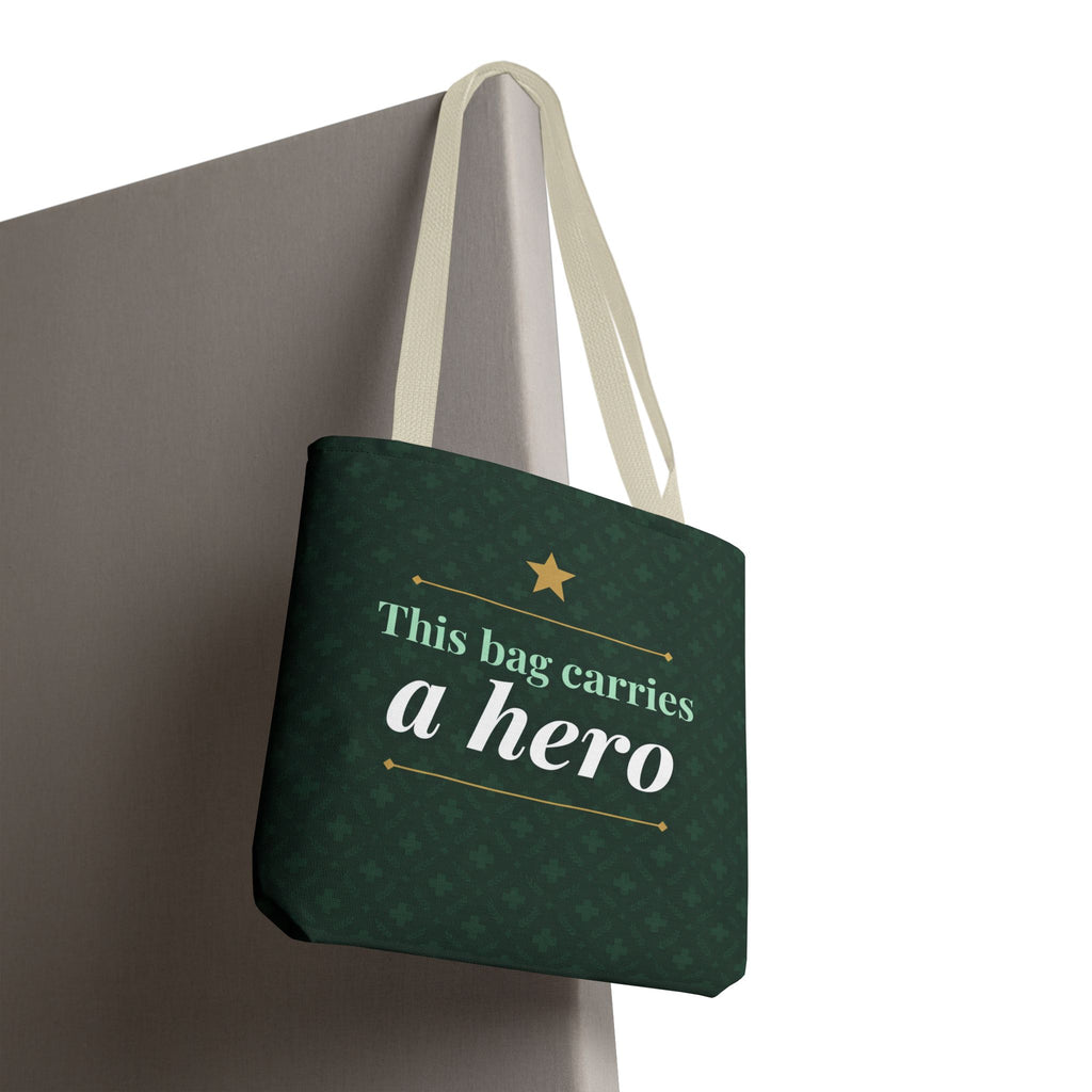 This Bag Carries a Hero Tote | Nurse Gift Tote Bag | Essential Worker Appreciation Gift | Premium Polyester Carry-All