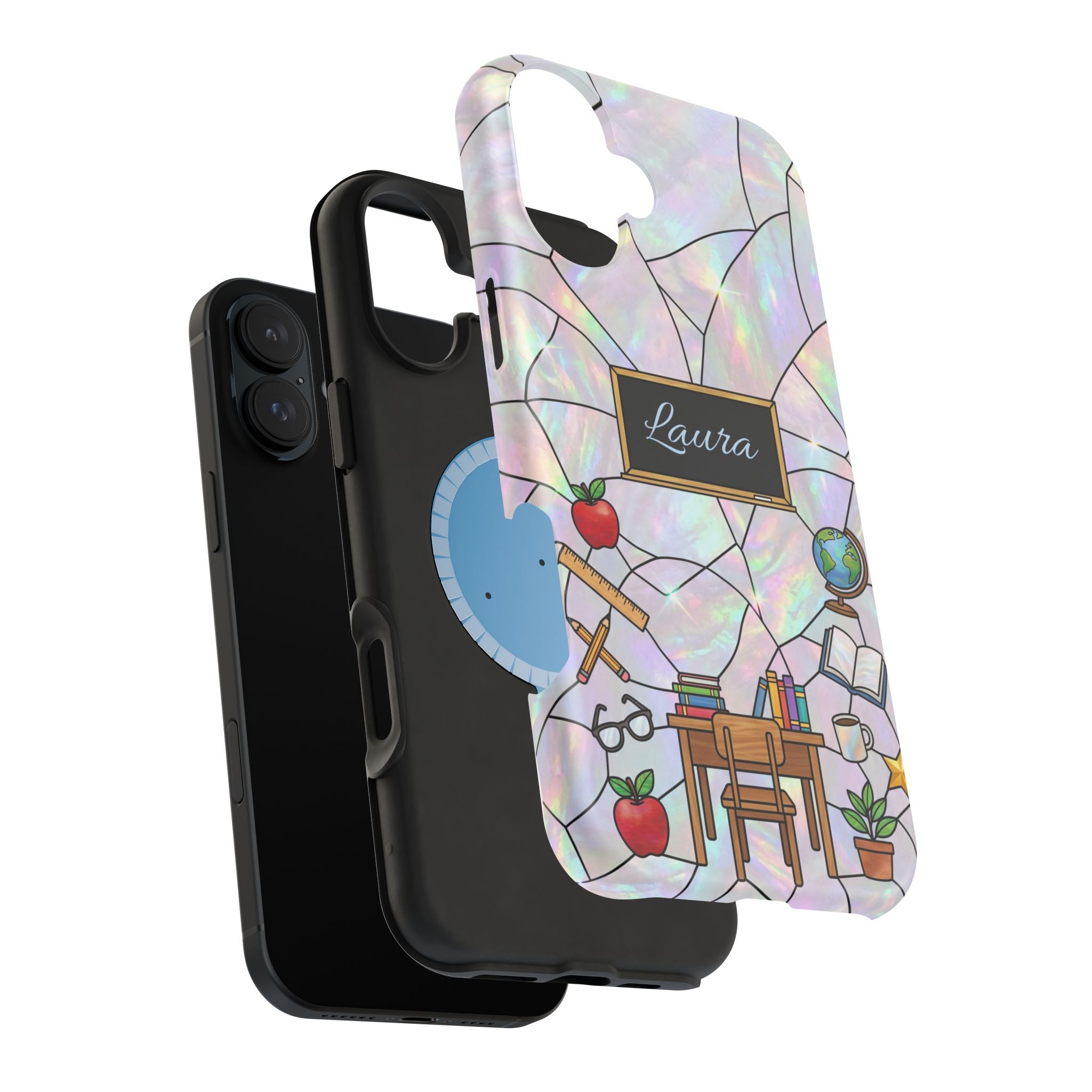 Personalized Teacher Phone Case — Impact-Resistant Wireless Charging Cover
