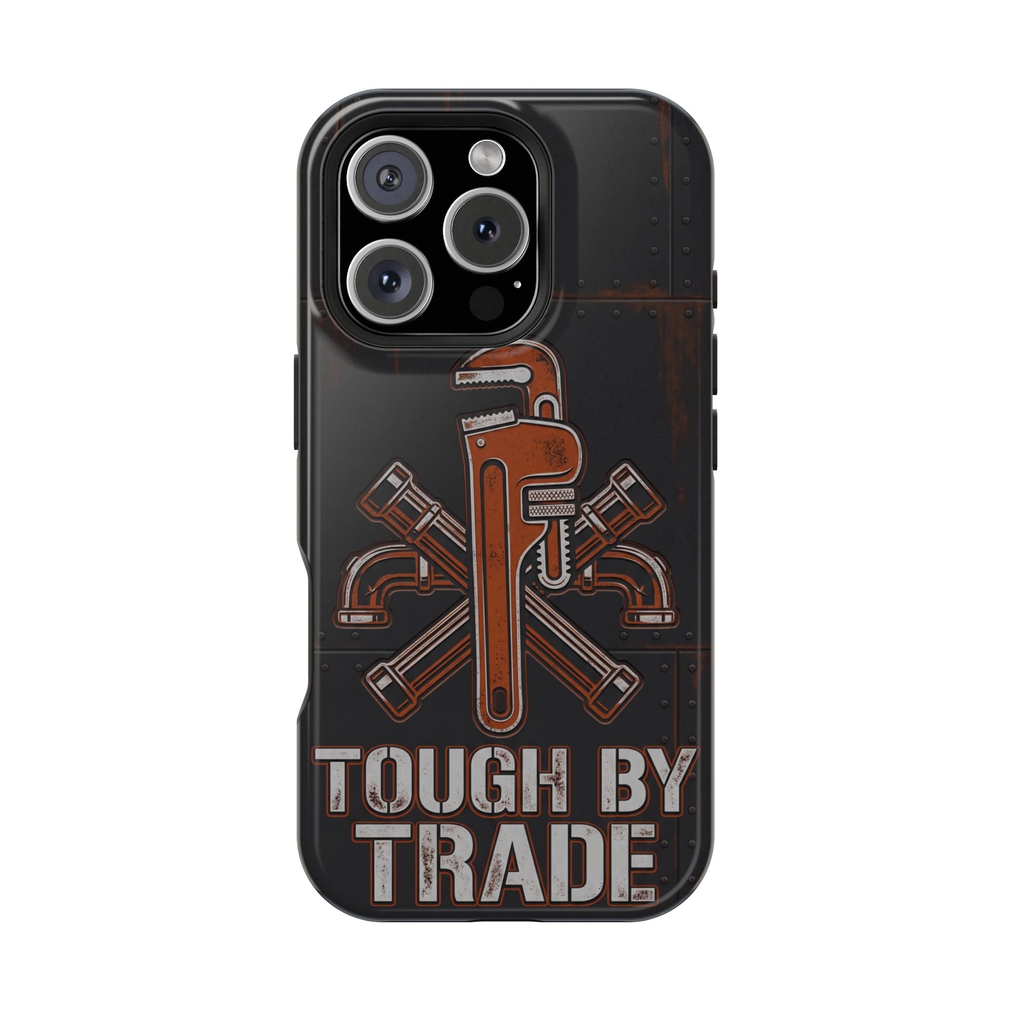 Tough By Trade Phone Case — Crossed Wrenches Wireless Charging Cover