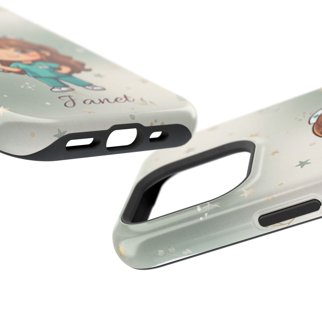 Personalized Nurse with Syringe Phone Case — Wireless Charging Cover