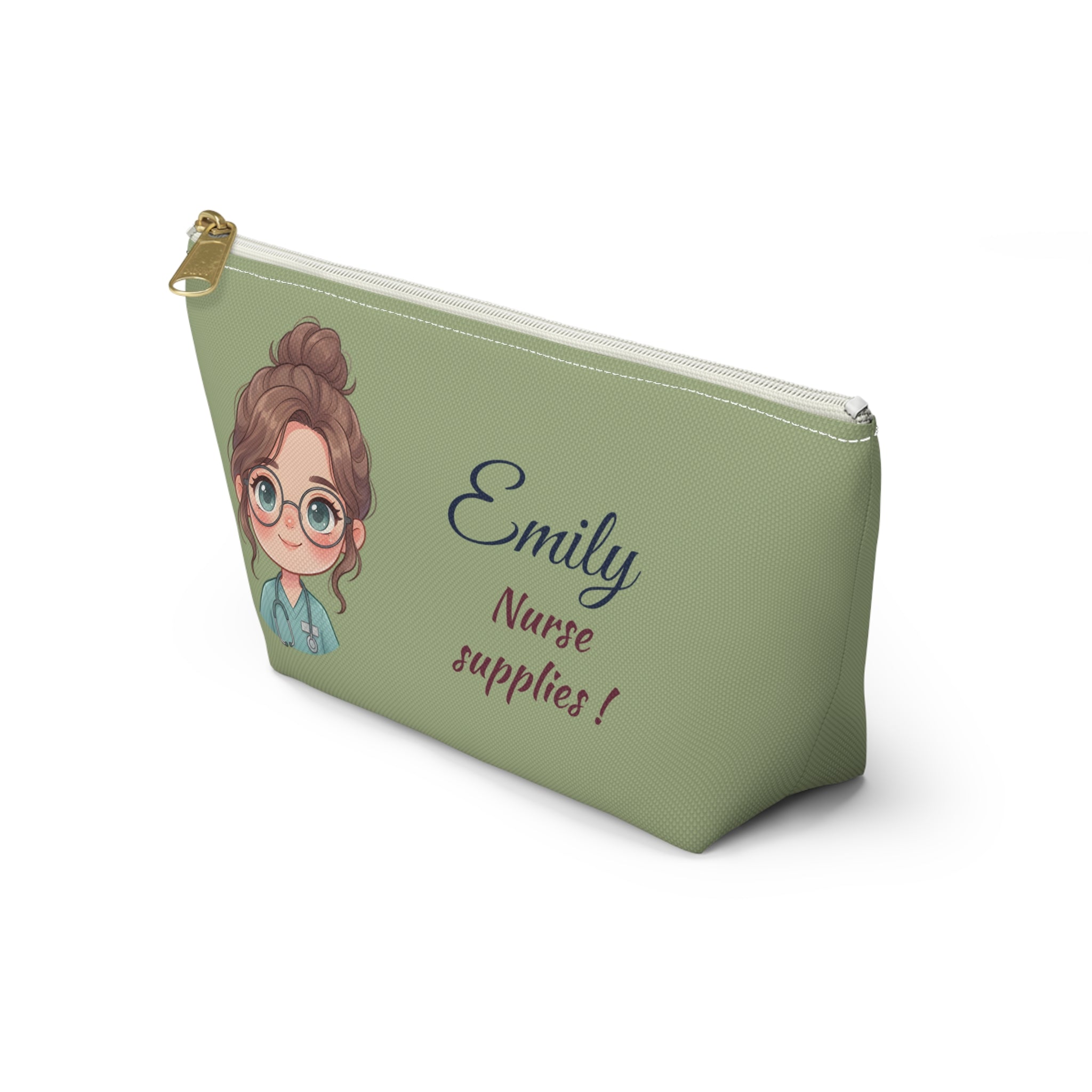 Personalized Nurse Pouch – Custom Name and Text Cosmetic Bag