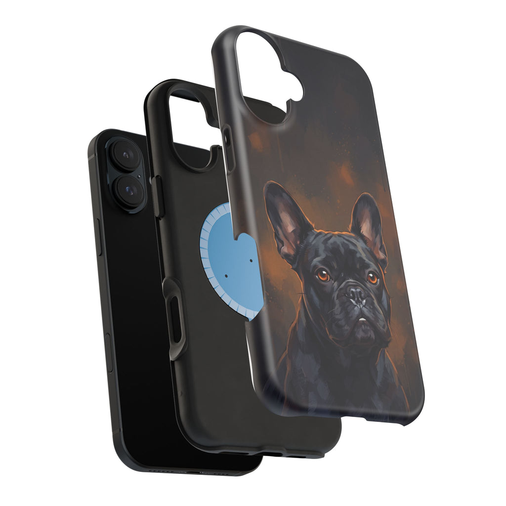 French Bulldog Portrait Phone Case — Impact-Resistant Wireless Charging Cover