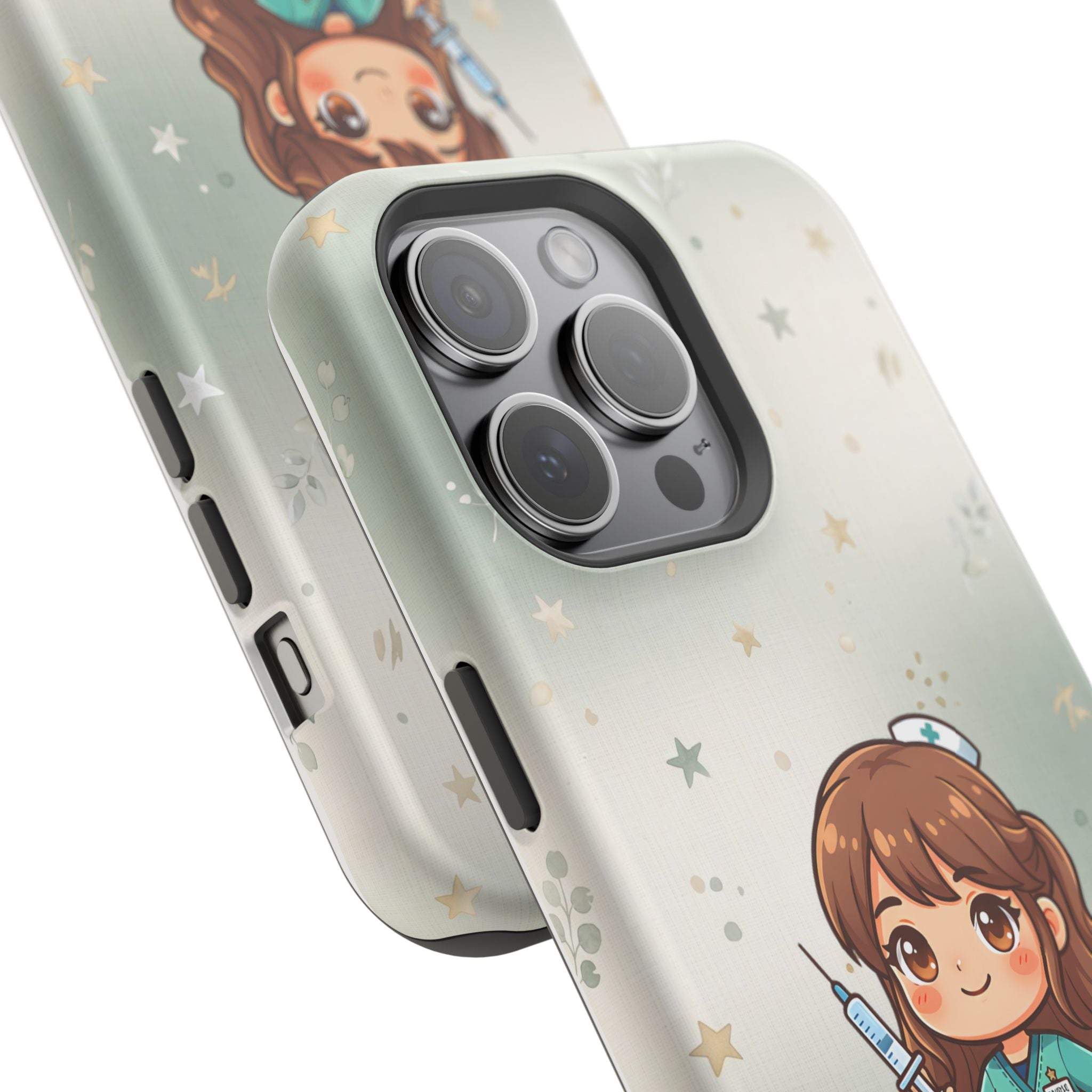 Personalized Nurse with Syringe Phone Case — Wireless Charging Cover