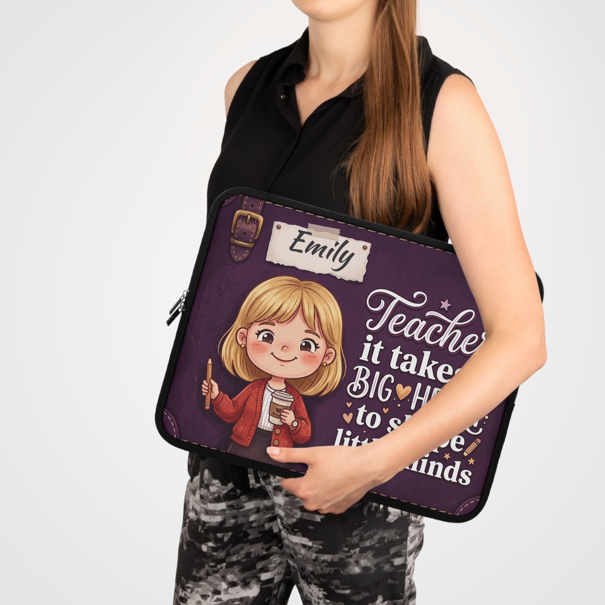 Personalized Teacher Laptop Sleeve | Custom Name Gift | Teacher Appreciation Gift