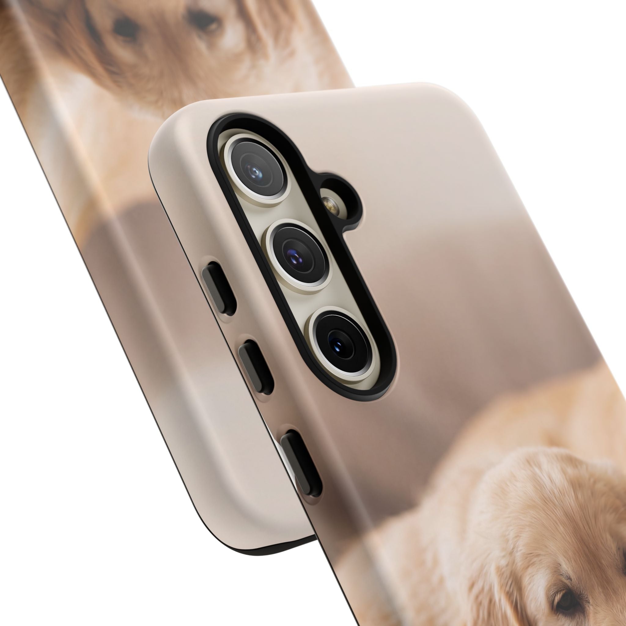 Sleepy Golden Retriever Puppy Phone Case | Cozy Cuddly Puppy Portrait | Samsung & iPhone