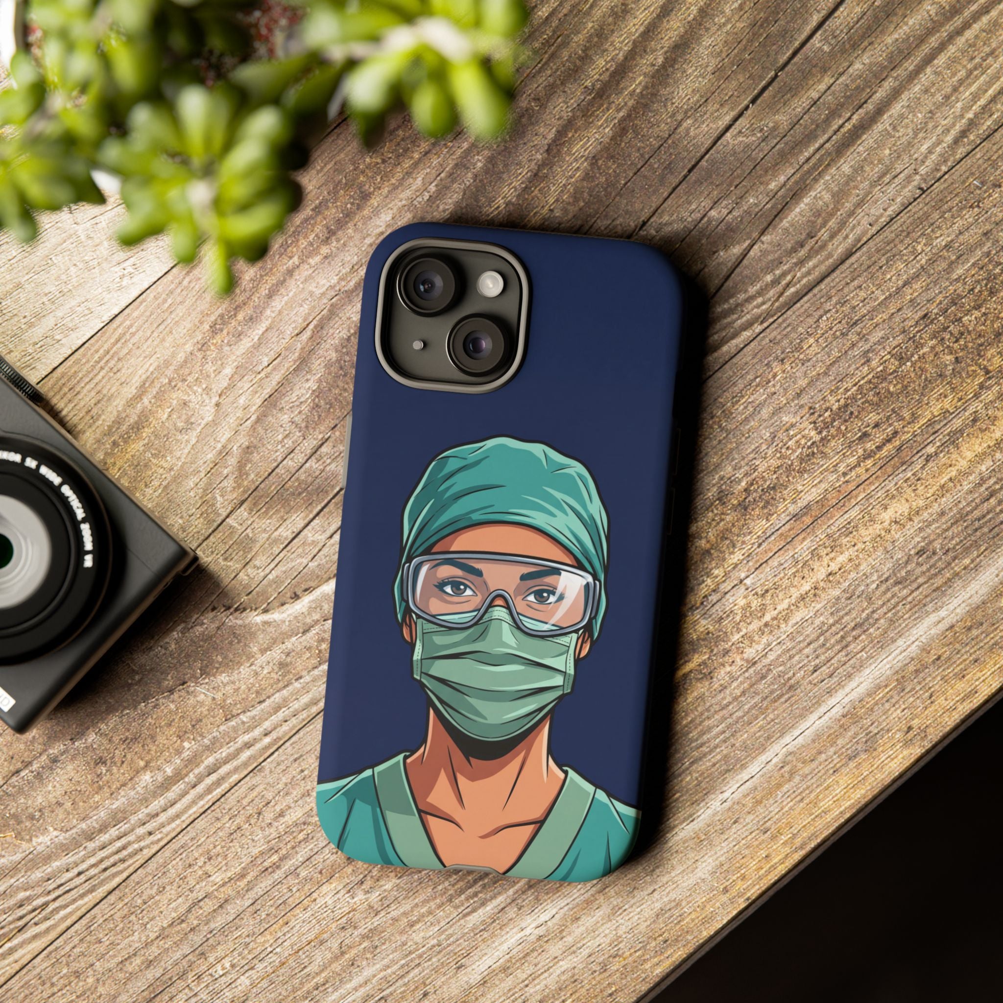 Nurse Illustrated Portrait Phone Case | iPhone & Samsung