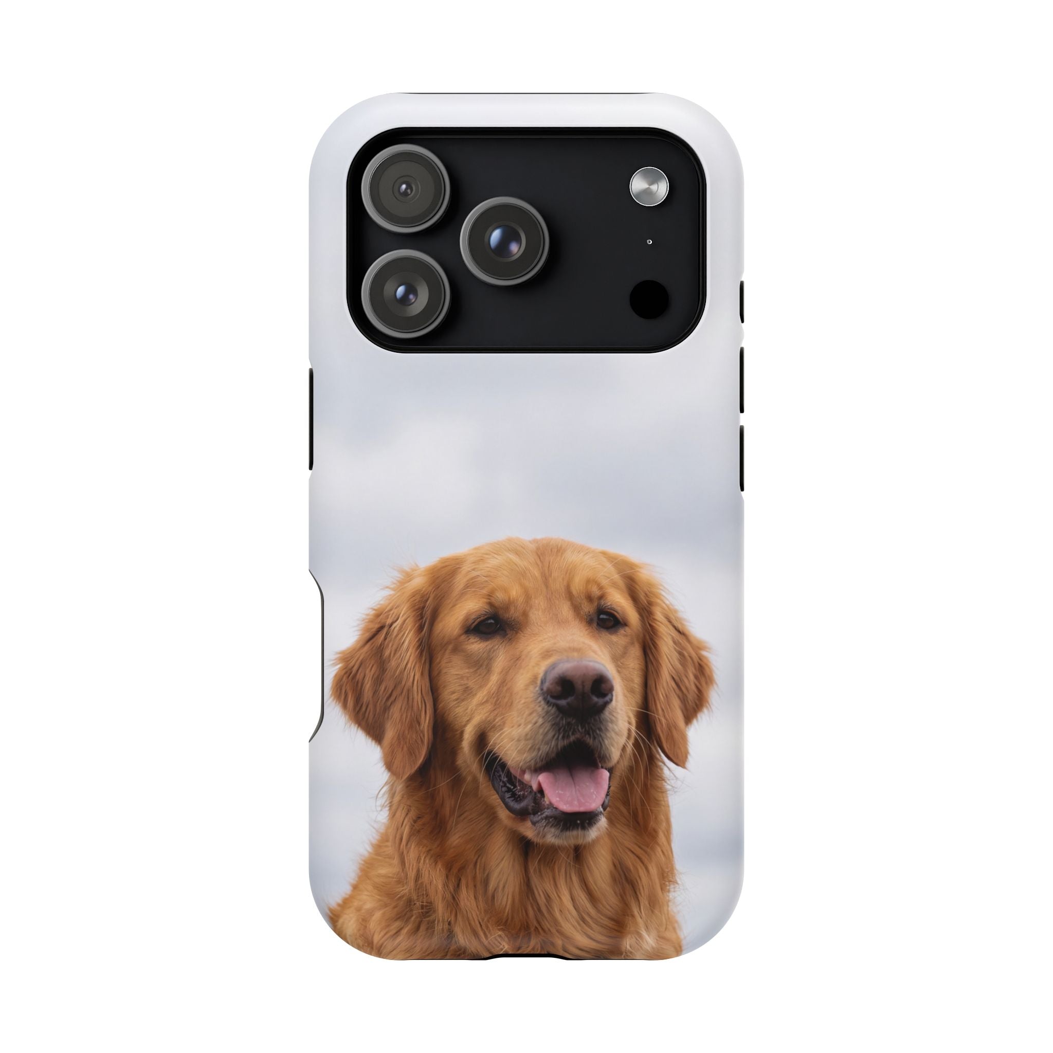Golden Retriever Phone Case — Impact-Resistant Wireless Charging Cover