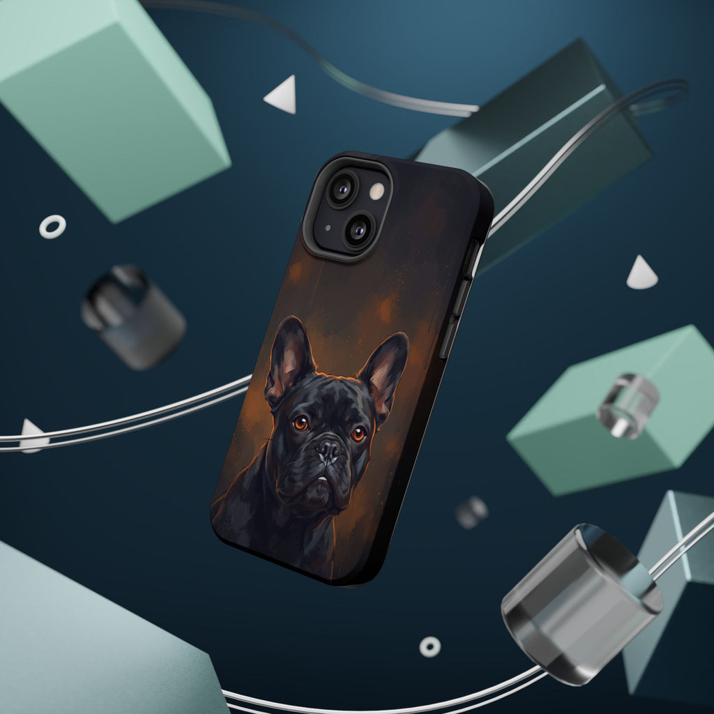 French Bulldog Portrait Phone Case — Impact-Resistant Wireless Charging Cover
