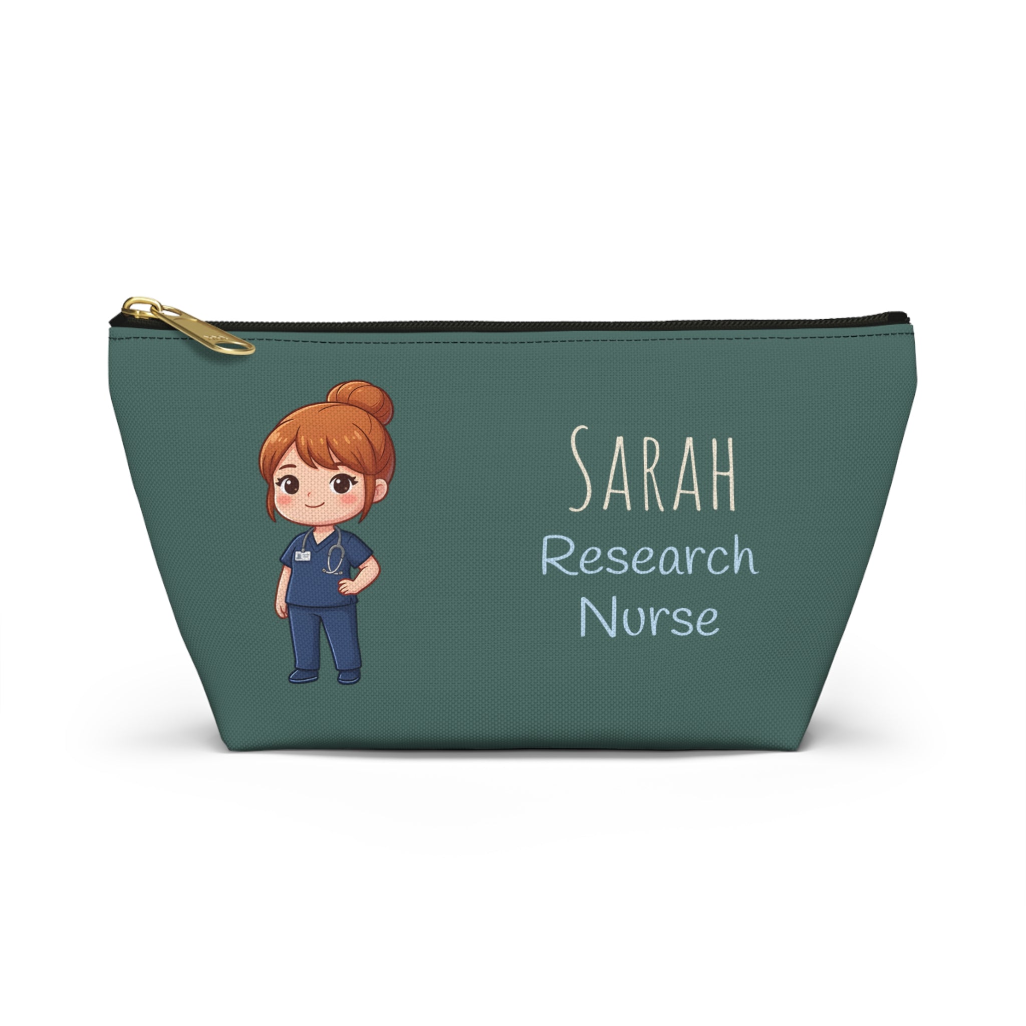 Personalized Nurse Gift Pouch | Custom Name Makeup Bag for Nurses