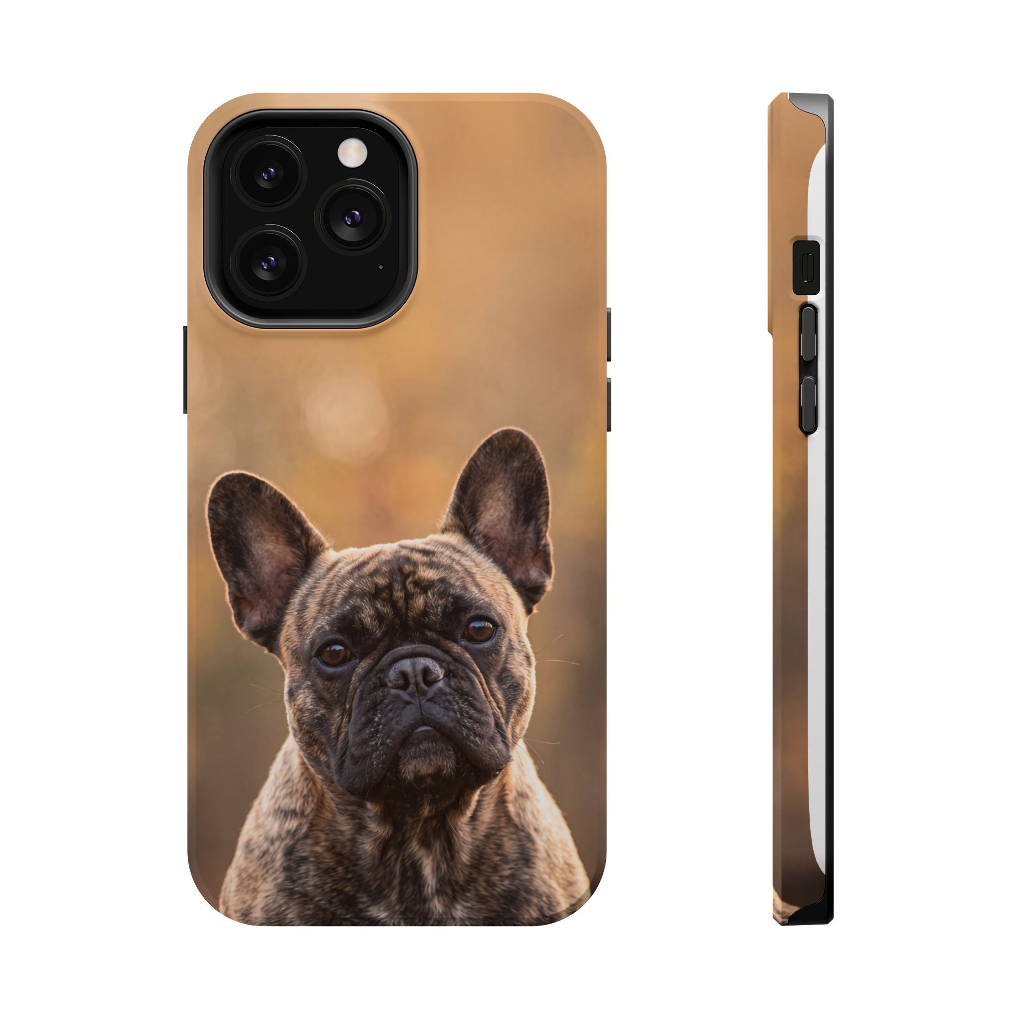 Brindle French Bulldog Phone Case — Impact-Resistant Wireless Charging Cover
