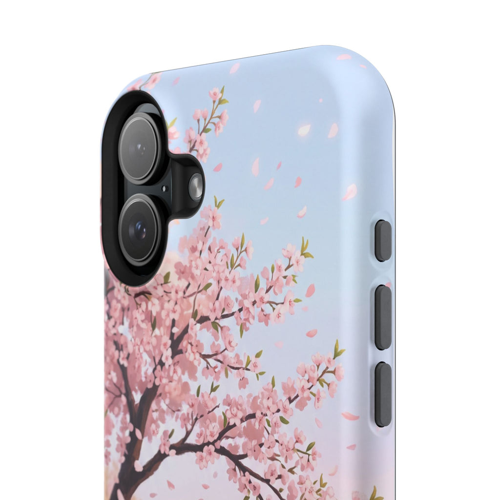 Personalized Dachshund Cherry Blossom Phone Case — Wireless Charging Cover