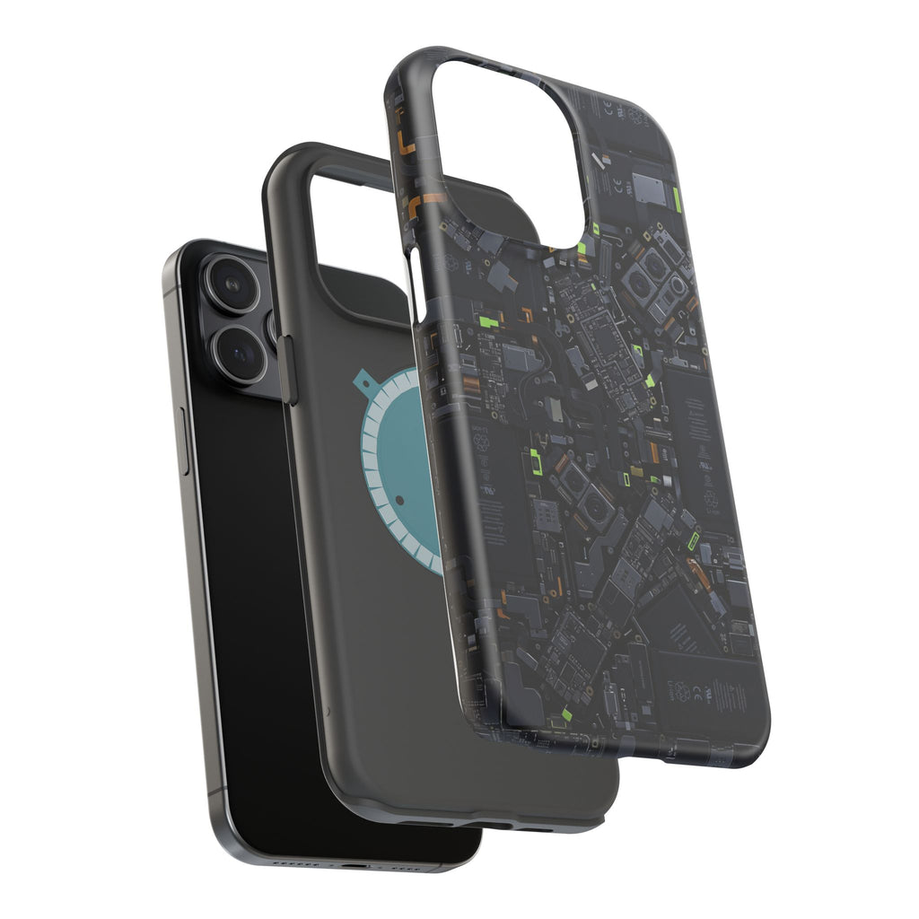 Circuit Core Phone Case — Motherboard Print Wireless Charging Cover