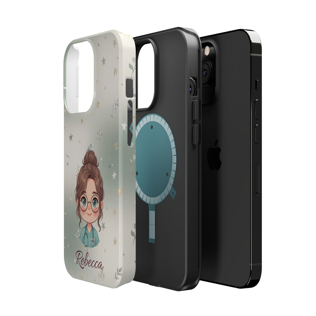 Personalized Starry Nurse Phone Case — Wireless Charging Cover