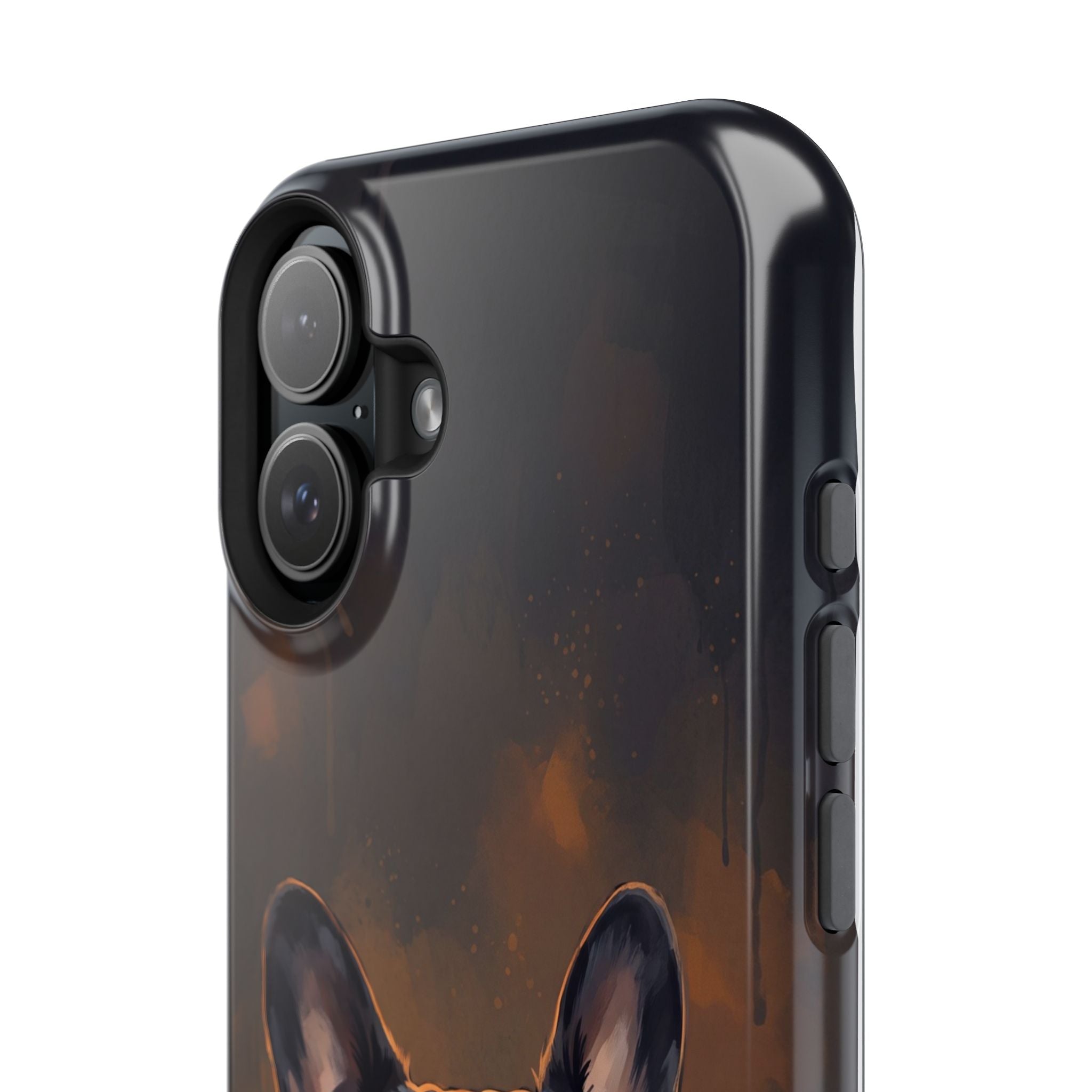 French Bulldog Portrait Phone Case — Impact-Resistant Wireless Charging Cover