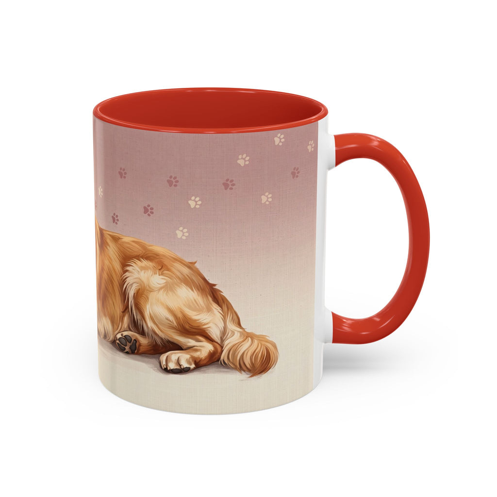 Golden Retriever Lying Down Mug | Golden Retriever Lover Gift | Cute Dog Coffee Mug