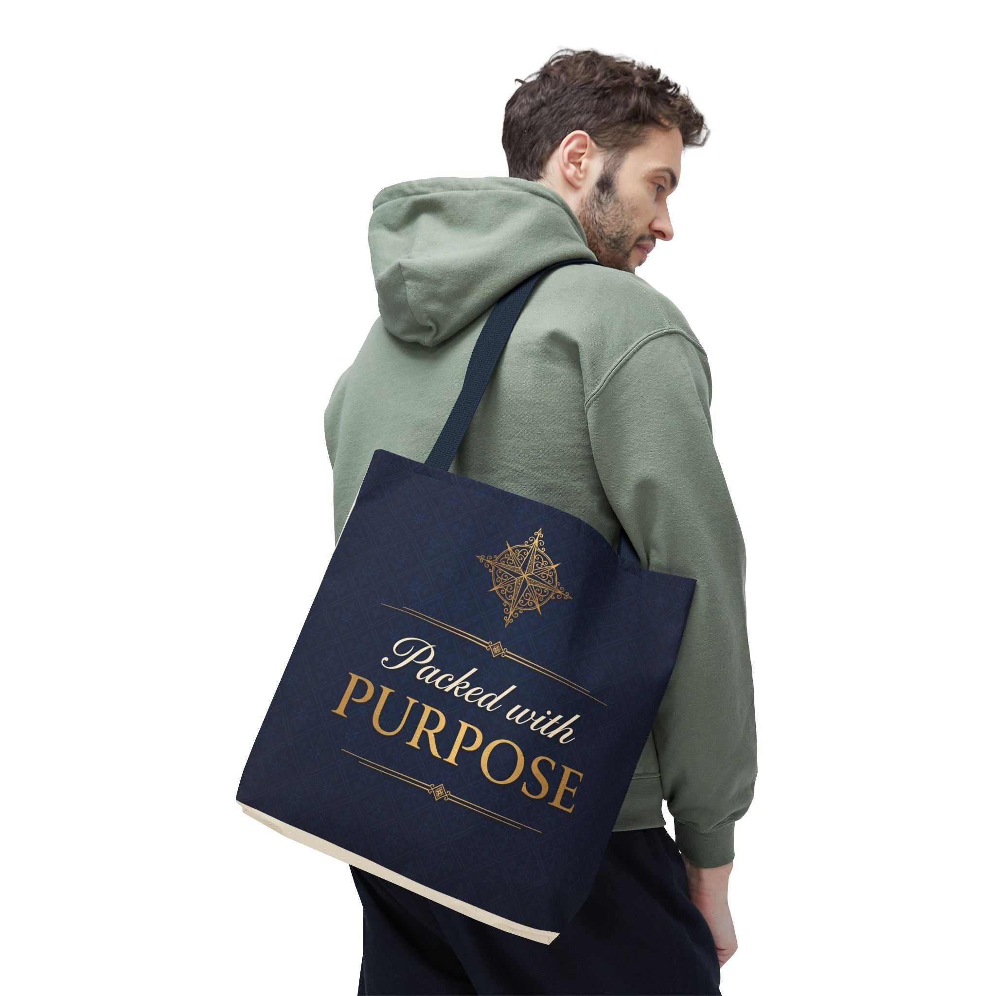 Packed with Purpose Tote | Inspirational Nurse Gift Tote Bag | Healthcare Worker Appreciation Gift | Premium Polyester Carry-All