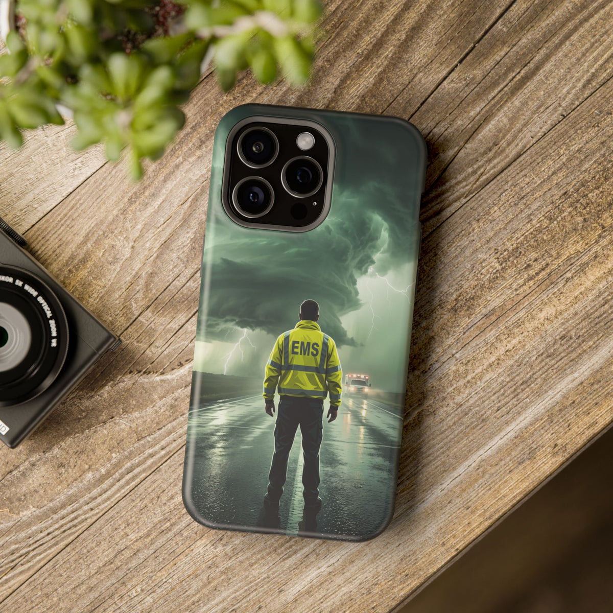 EMS Green Storm Phone Case — Magnetic Wireless Charging Cover