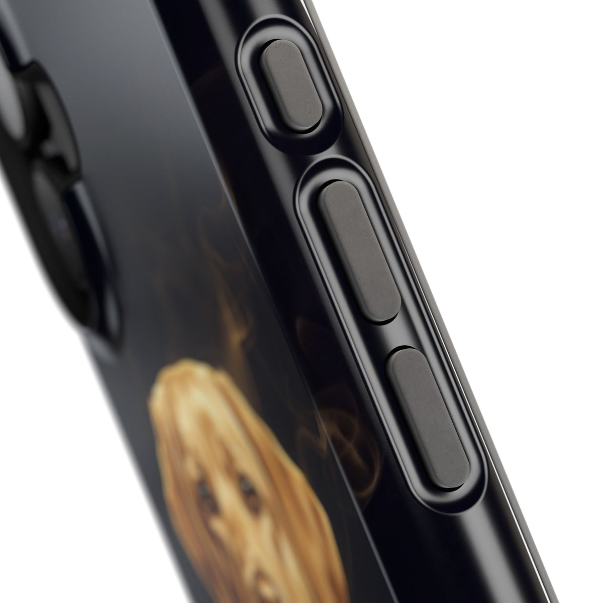 Personalized Gold Smoke Labrador Phone Case — Tough Magnetic Case with Wireless Charging