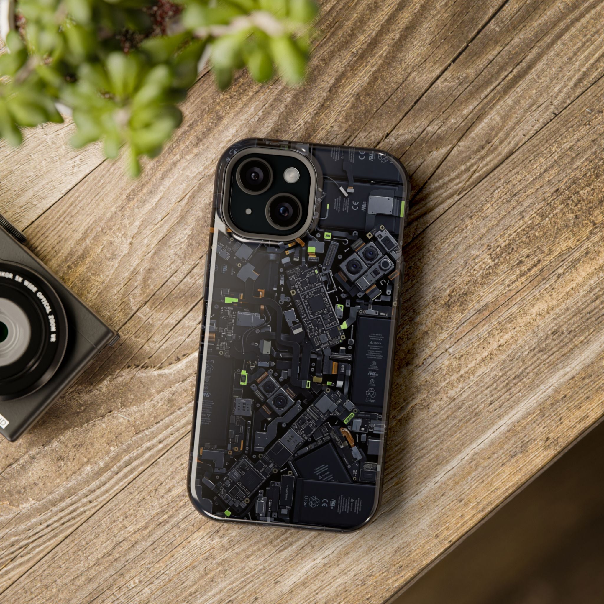 Circuit Core Phone Case — Motherboard Print Wireless Charging Cover