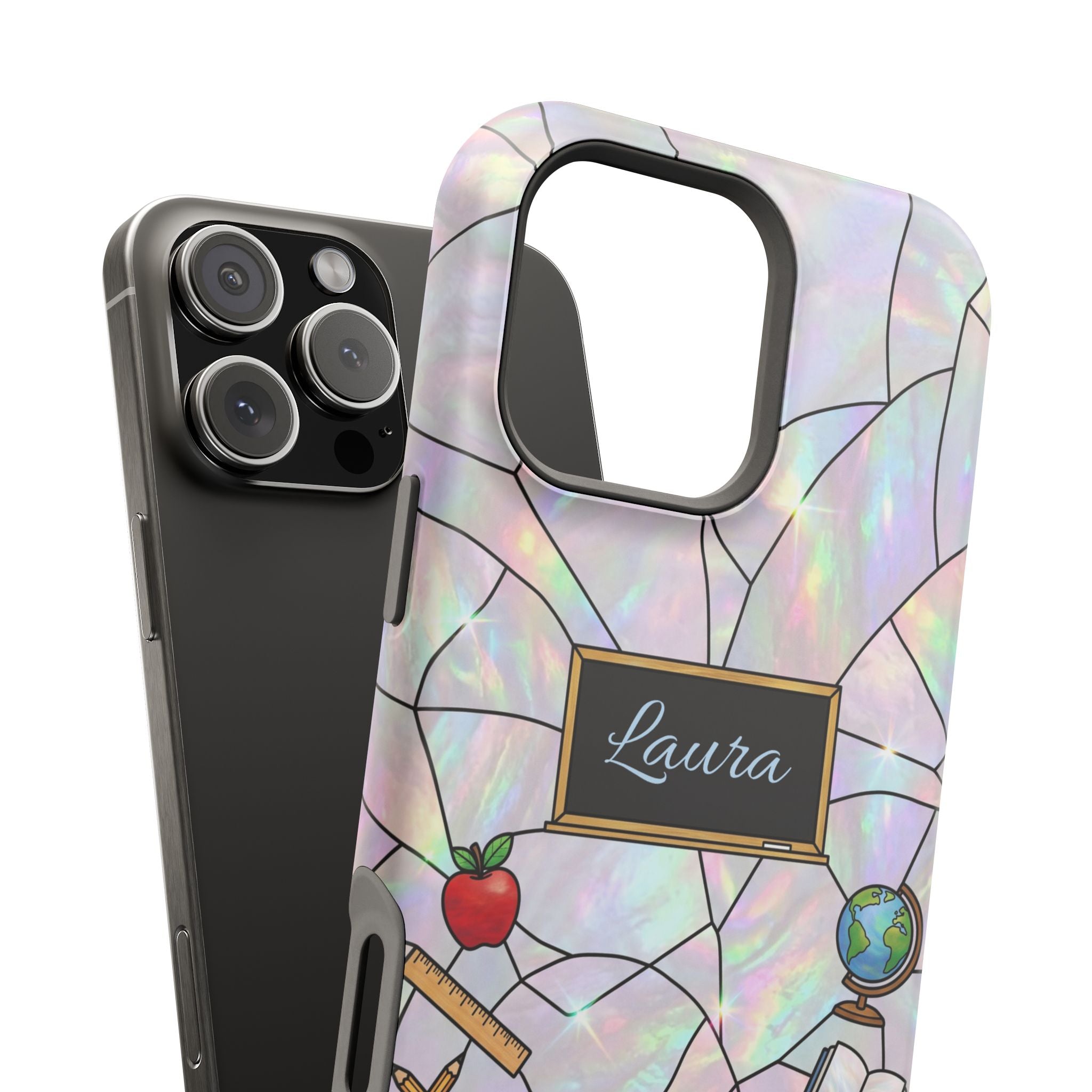 Personalized Teacher Phone Case — Impact-Resistant Wireless Charging Cover