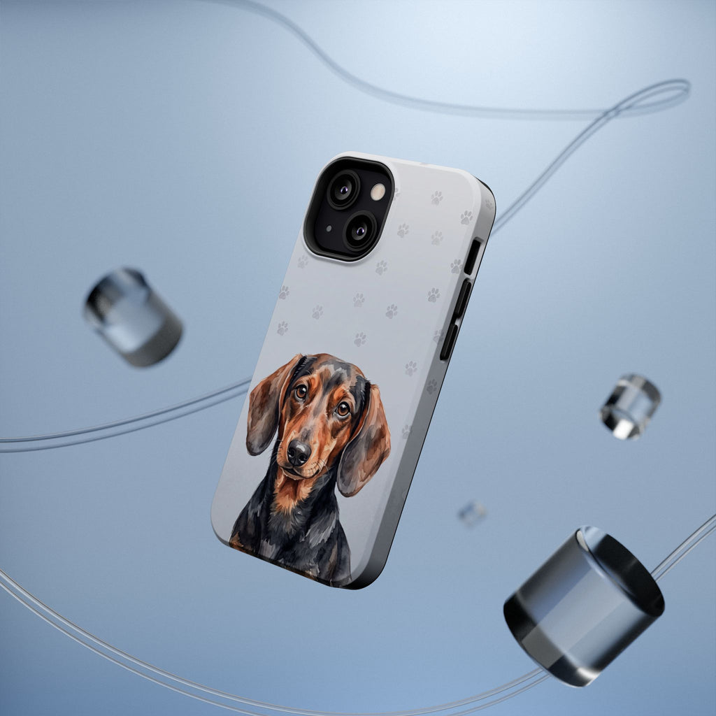 Dachshund Watercolor Portrait Phone Case | Elegant Sausage Dog Art Print | iPhone & Samsung