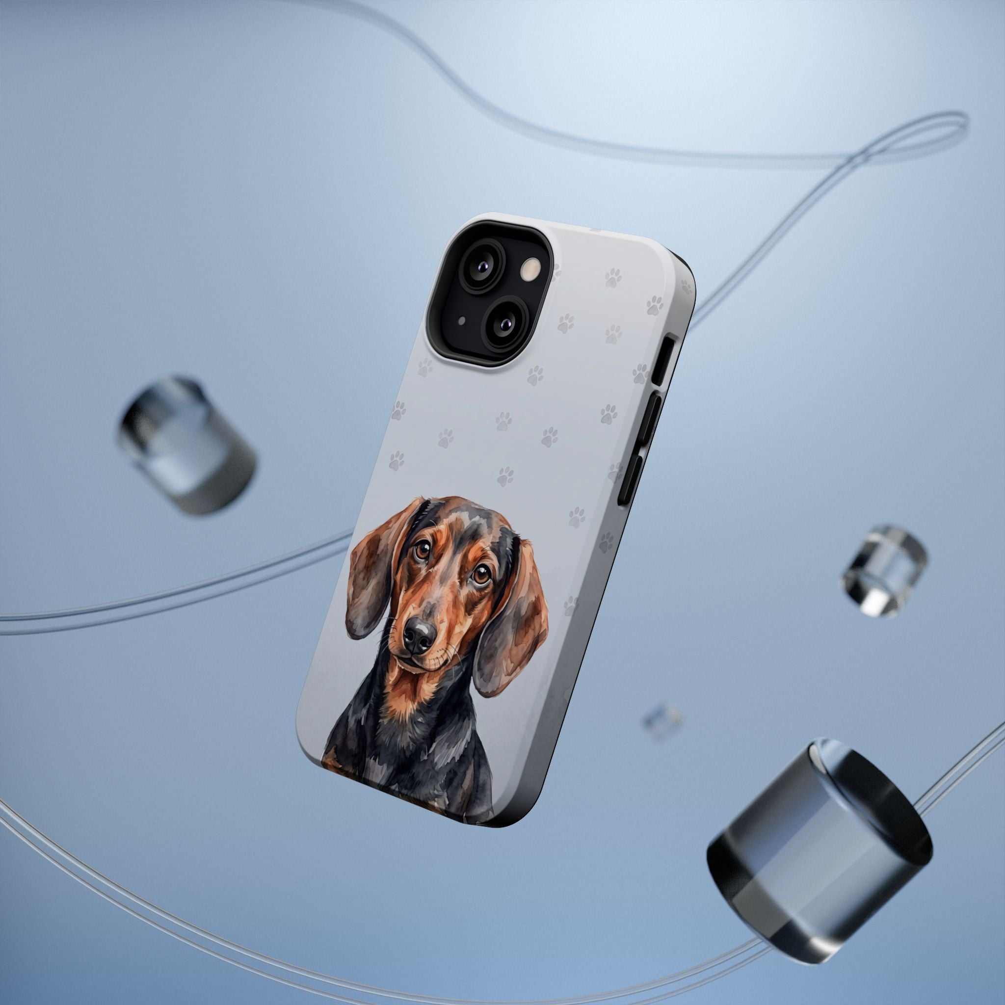 Dachshund Watercolor Portrait Phone Case | Elegant Sausage Dog Art Print | iPhone & Samsung