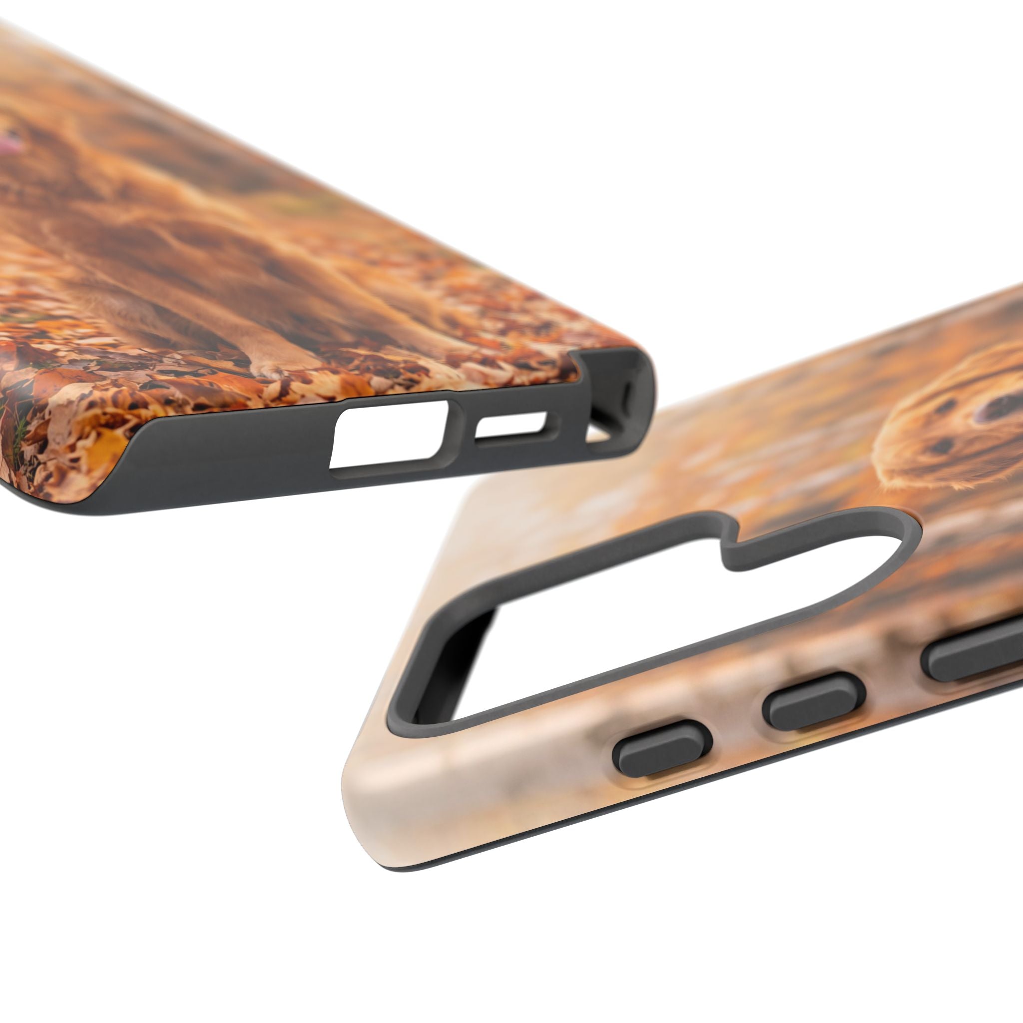 Golden Retriever Autumn Forest Phone Case | Happy Dog in Fall Foliage | Samsung & iPhone