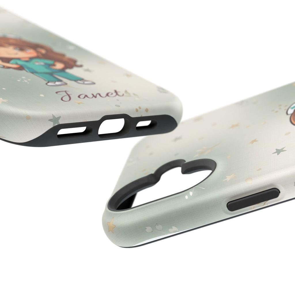 Personalized Nurse with Syringe Phone Case — Wireless Charging Cover