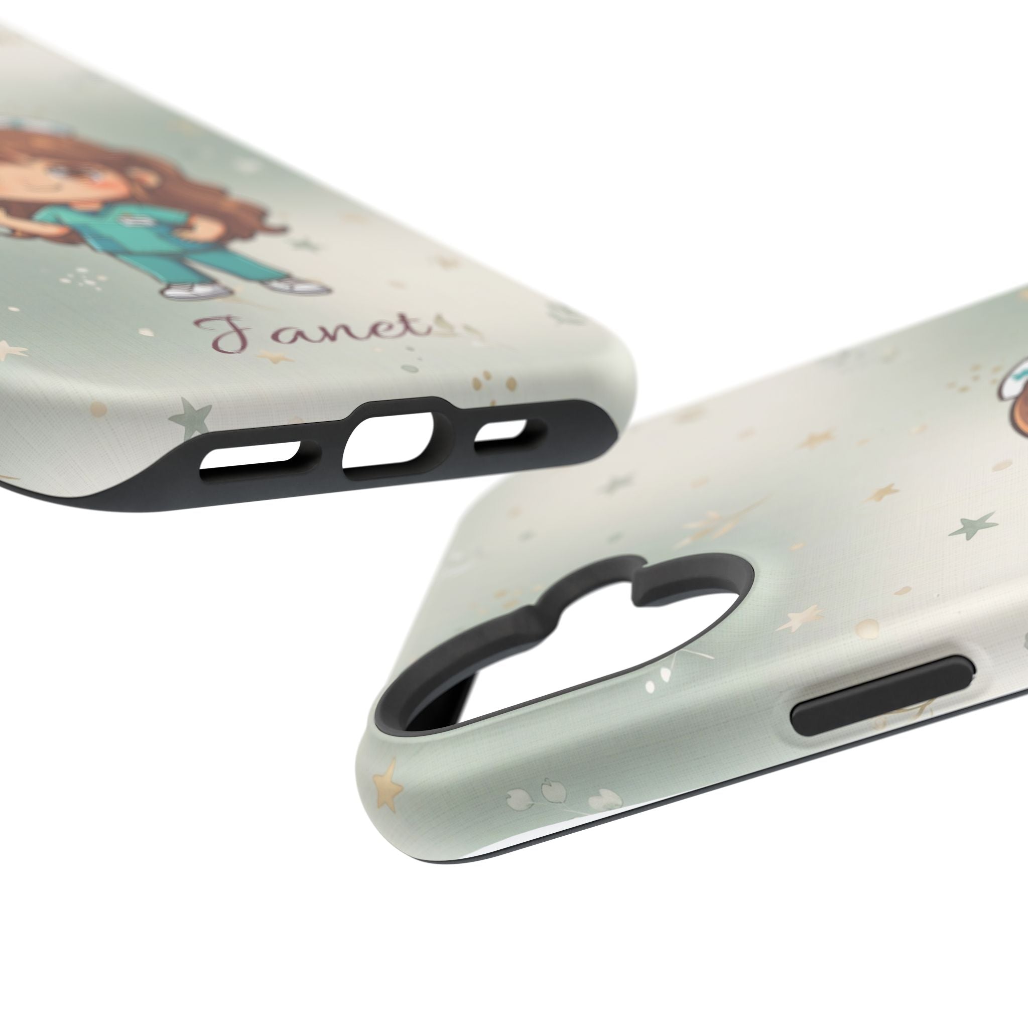 Personalized Nurse with Syringe Phone Case — Wireless Charging Cover
