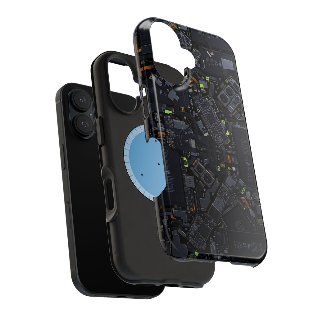 Circuit Core Phone Case — Motherboard Print Wireless Charging Cover