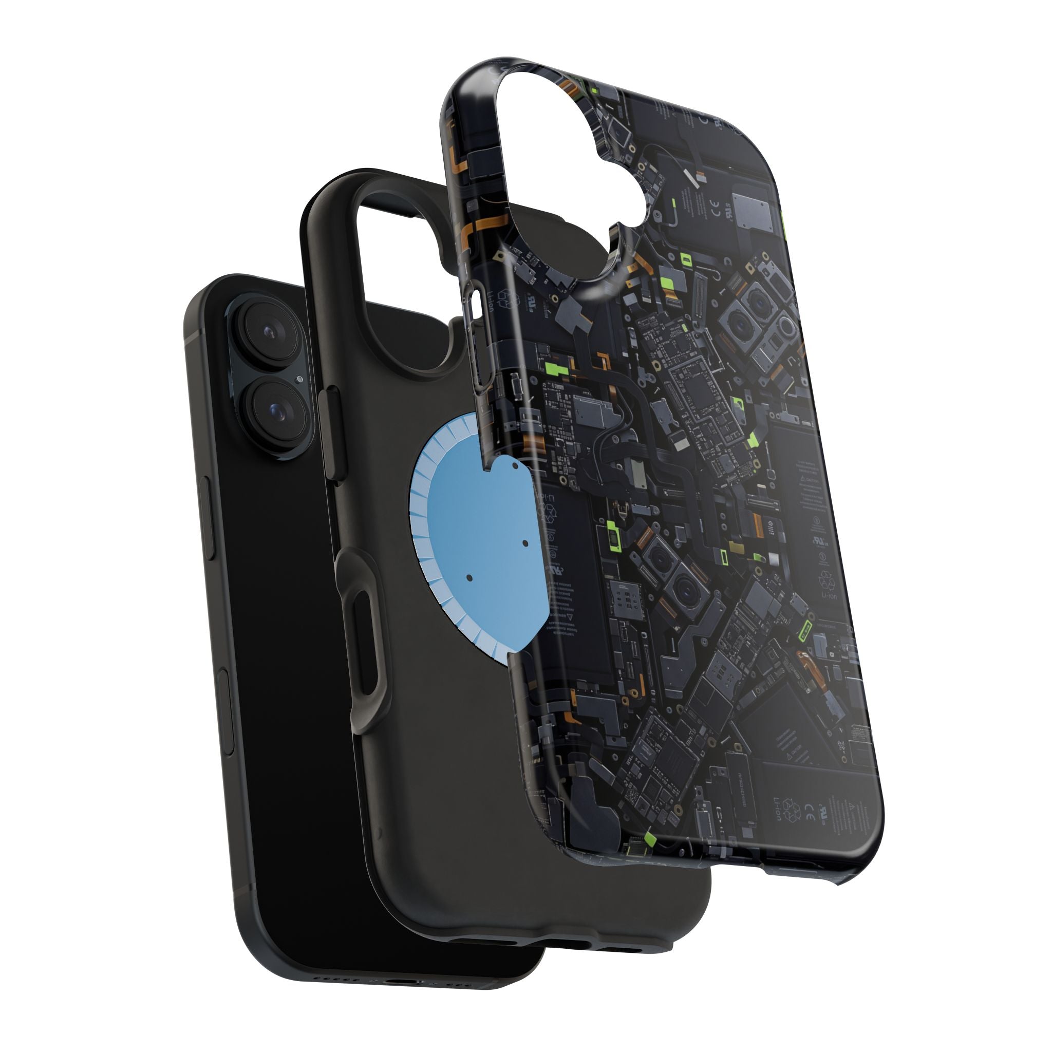 Circuit Core Phone Case — Motherboard Print Wireless Charging Cover