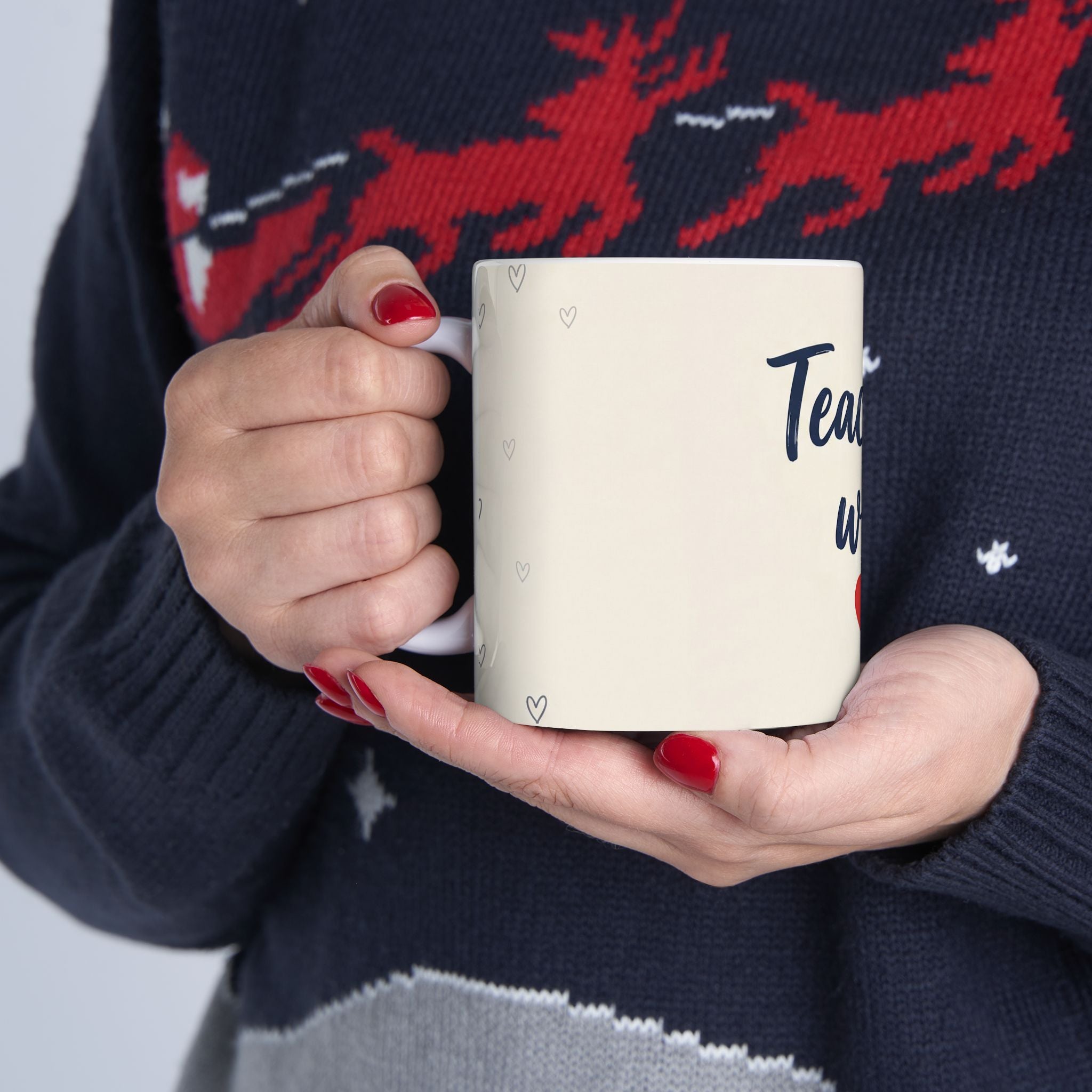 Teacher Gift Mug –Teaching with ❤️ - Perfect Thank You Gift