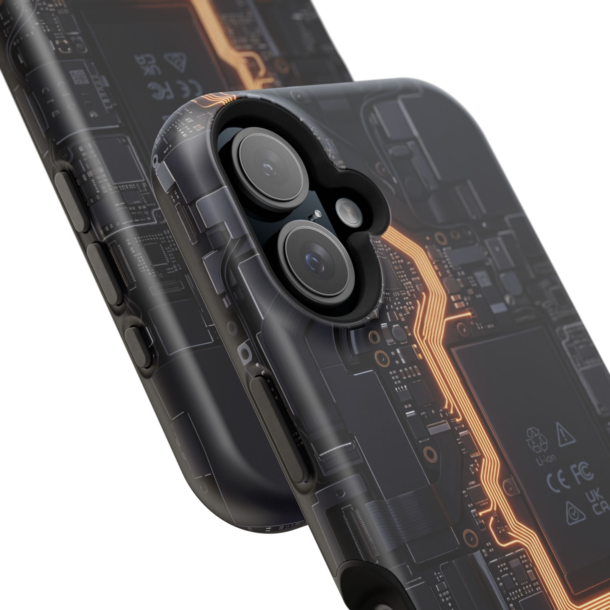 Electrician Circuit Bolt Phone Case — Impact-Resistant Wireless Charging Cover