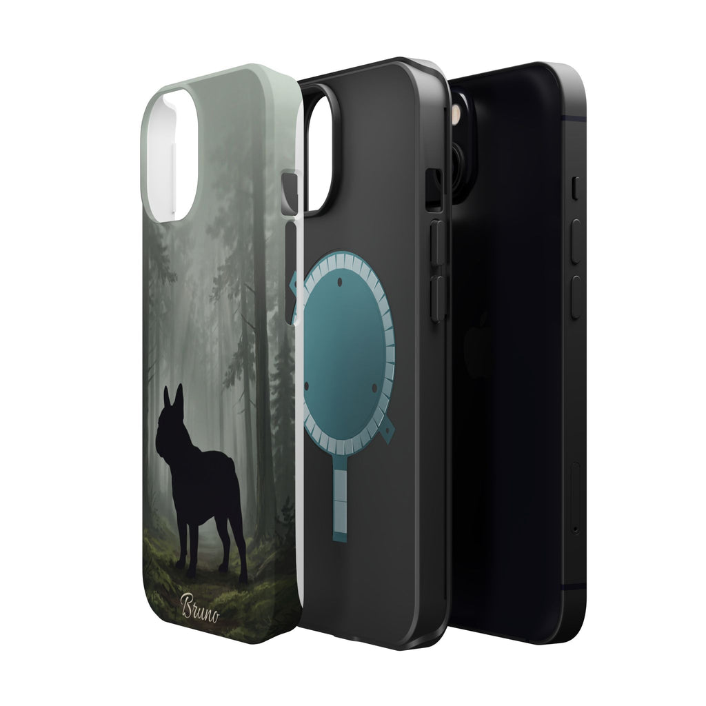 Personalized French Bulldog Misty Forest Phone Case — Wireless Charging Cover