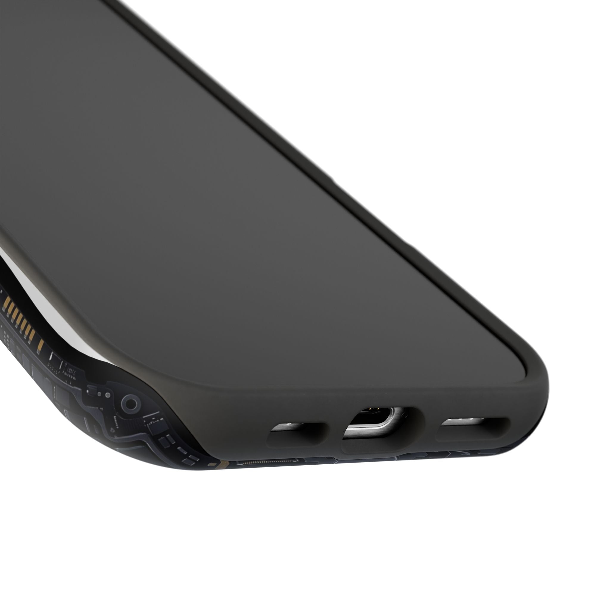 Cyan Bolt Electrician Phone Case — Electric Circuit Wireless Charging Cover