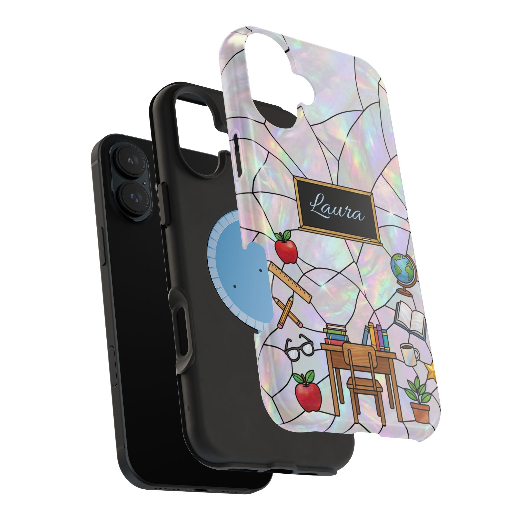 Personalized Teacher Phone Case — Impact-Resistant Wireless Charging Cover