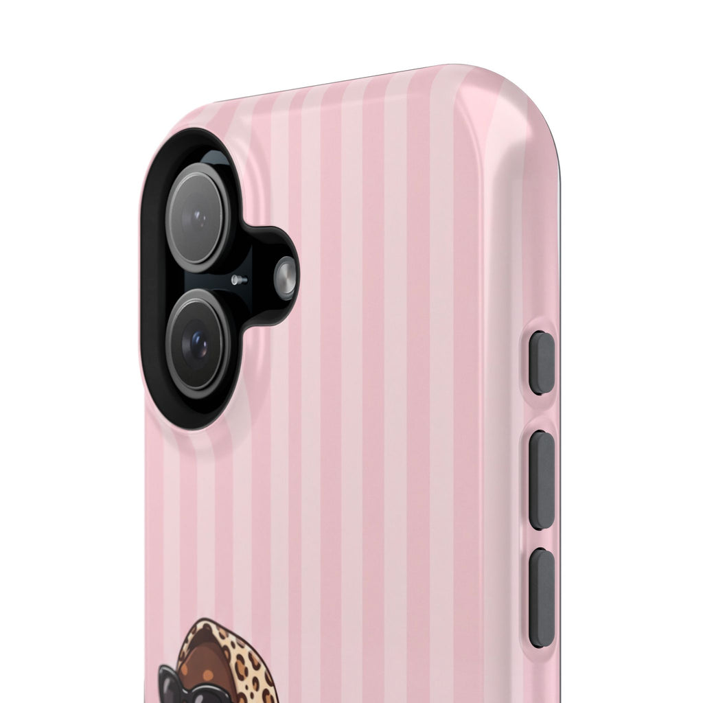 Preppy Dachshund Phone Case — Impact-Resistant Wireless Charging Cover