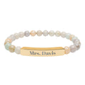 Personalized Teacher Bracelet | Engraved Name Bar Bracelet, Teacher Gift