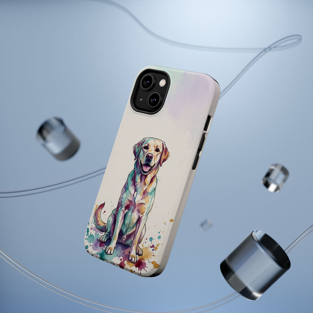 Watercolor Labrador Phone Case — Tough Magnetic Case with Wireless Charging